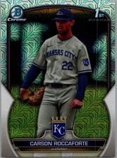 2023 Bowman Draft Asia Mojo Refractor #BDC-140 - Carson Roccaforte - Royals 1st