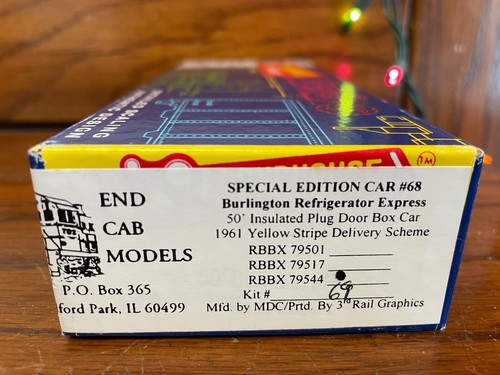 Modelos de cabina redonda/extremo - escala HO - 79544 - Burlington Refrigerator Express | Zustand: New