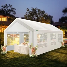 COBIZI 10'x20' Party Tent Heavy Duty Commercial Wedding Events Large Tent White