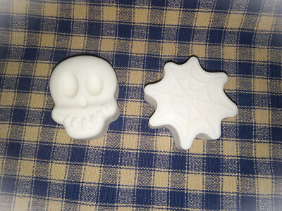 Web n Skull Soap set, choice of soap type, scent, FREE ship, 180+ scents, gifts