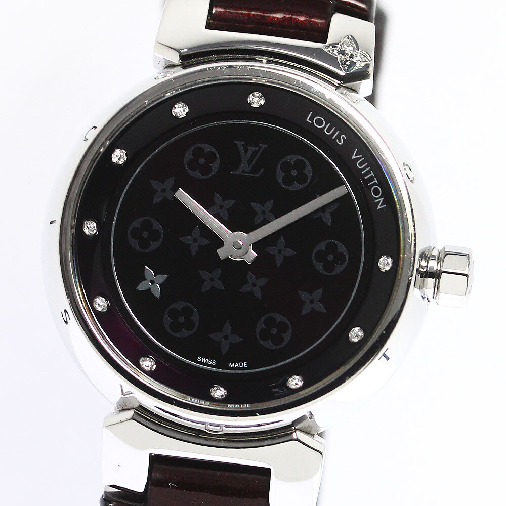 LOUIS VUITTON Q12M3 Tambour Quartz Ladies Watch From Japan G0704 