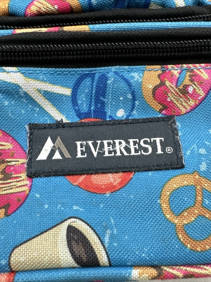 Everest Fanny Pack Bolsa Pirulito Donuts Café Pretzels Estampa Total Azul - Imagem 3 de 4