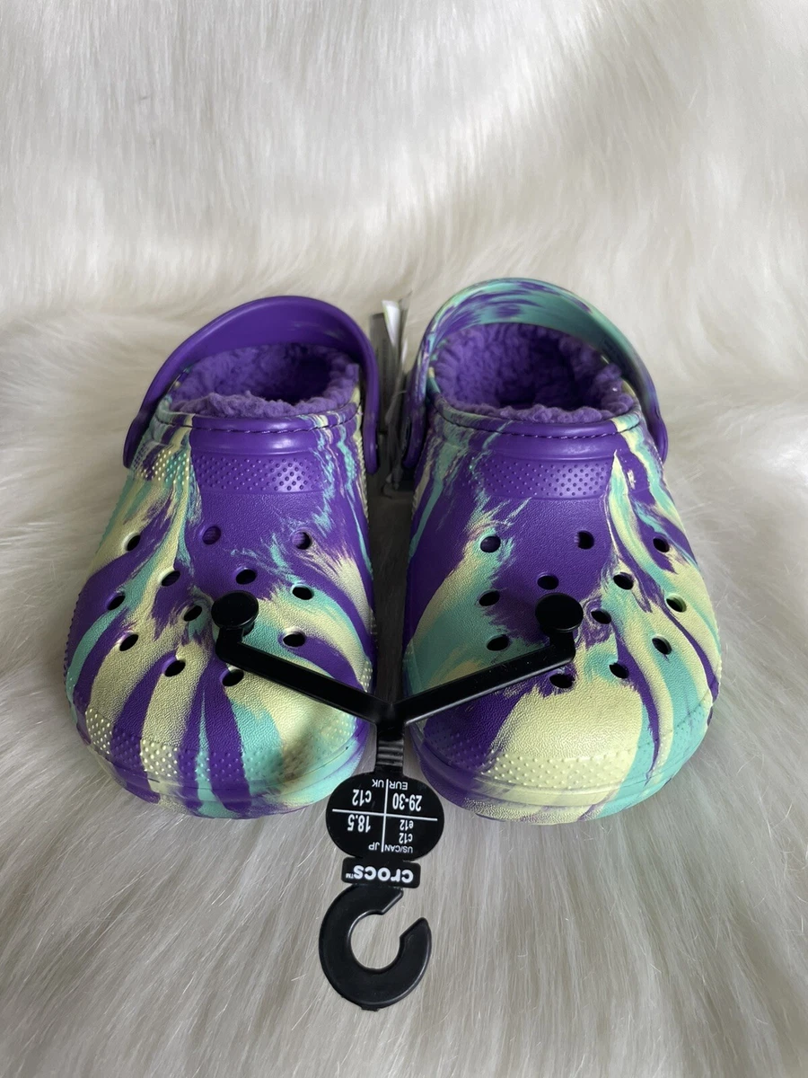 Crocs purple online tie dye