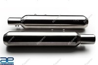 AEW Auspuff SchalldäMpfer Edelstahl Set FüR Royal Enfield Super Meteor 650 @Re