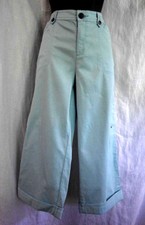 Vintage '90's Croft  Barrow Stretch Capri Pant Size 10 NWT Blue Pockets Cuffed