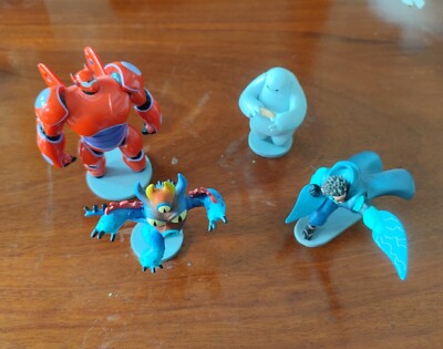 Big Hero 6 Figures Baymax, Wasabi, Baymax with armour, Miniatures