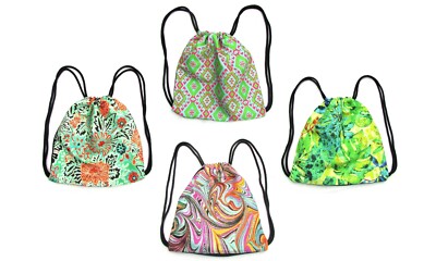 Art Printed Drawstring Backpack