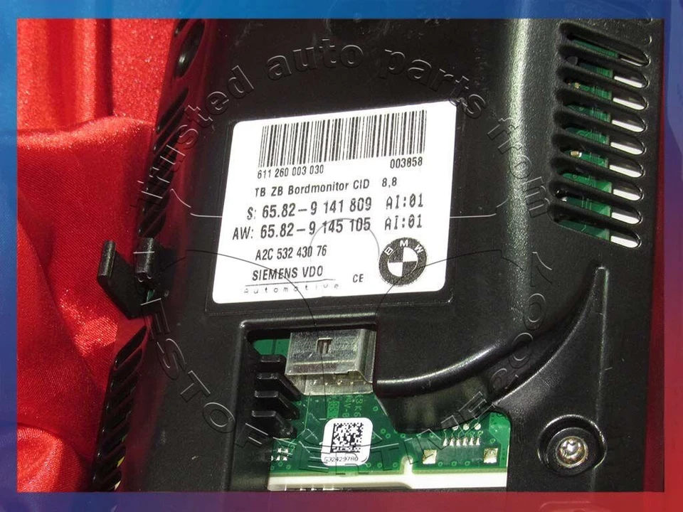 MONITOR A BORDO BMW E90 E60 E63 E64 3 5 6'IES PANTALLA 8.8" NAVEGACIÓN PANTALLA 9141809 Foto 4 de 4