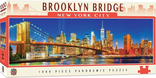 Brooklyn Bridge NYC 1000 piece panoramic jigsaw puzzle 990mm x 330mm (mpc)
