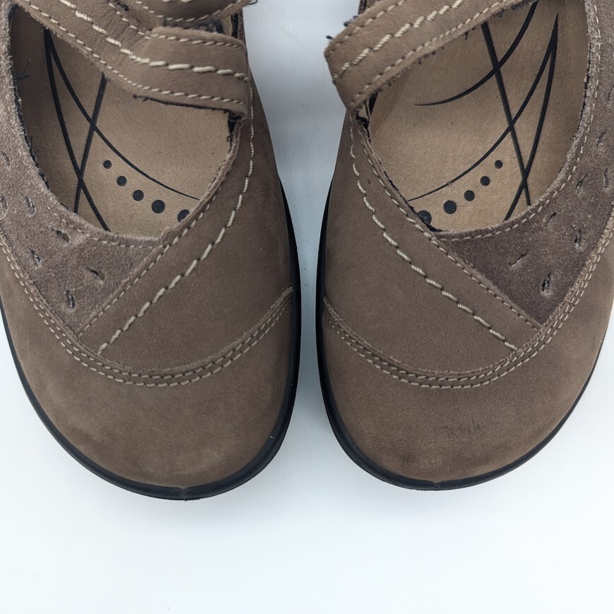 Romika  - Women's Mary Jane Shoes Size 7-7.5 - Maddy - Brown Nubuck Leather