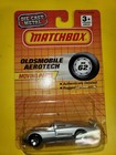 Matchbox 1991 MB 62 Moving Parts Oldsmobile Aerotech Mtflk Silver