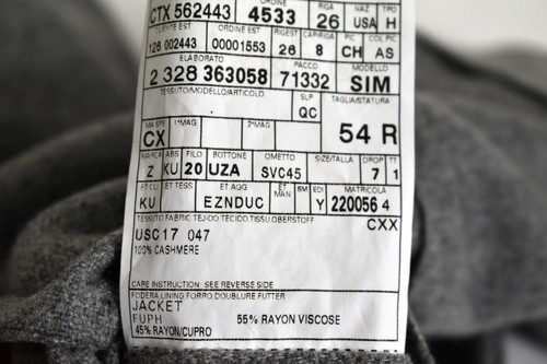 NWT $2895 Ermenegildo Zegna 100% Cashmere Patch Pocket Grey Car Coat Jacket 44 R - Picture 6 of 7