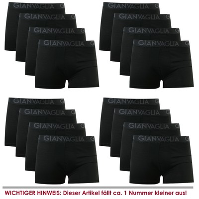 10er Pack Herren Boxershorts Retroshorts Baumwolle Unterhose Unterwäsche Schwarz