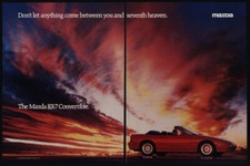1989 Red MAZDA RX-7 Convertible Sports Car - Seventh Heaven - 2 Page VINTAGE AD