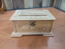 Vintage Carved Wooden Box Beautiful Treasure