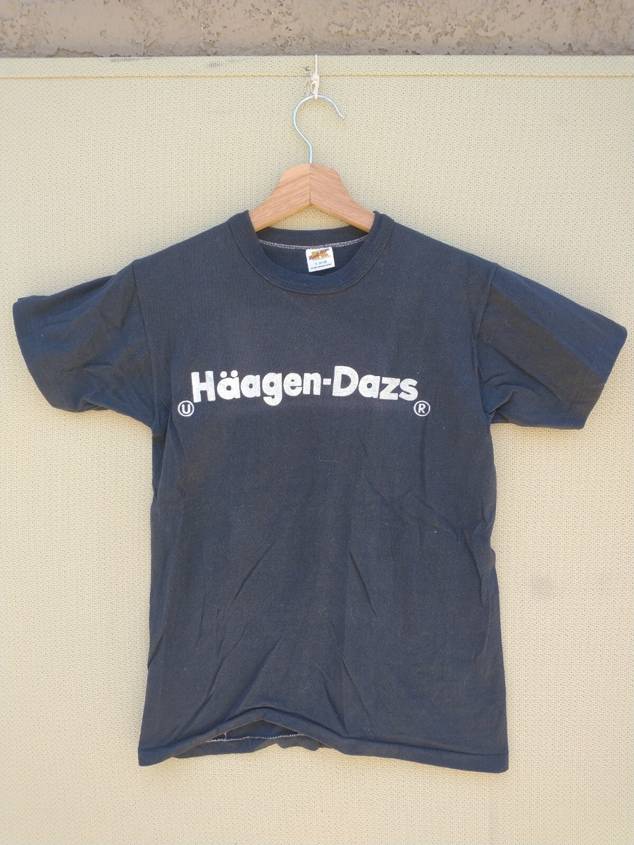 VINTAGE 70's Haagen Dazs Ice Cream T-Shirt VANILLA Sz Small VINTAGE 70's Haagen Dazs Ice Cream T-Shirt VANILLA Sz Small