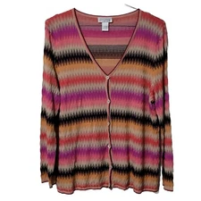 Elana By Tanner Cardigan Sweater Womens S or Size 1 Pink Light Academia Career