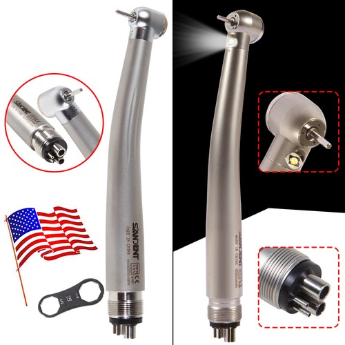 SELF-POWER Dental No-LED / LED E-generator High Speed Handpiece 4Hole Turbine - Picture 3 of 24