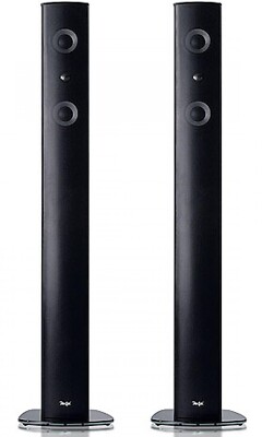 Paar Teufel L 220 FR 2-Wege Stand Lautsprecher * LT2 140W Satellit Glasfuß EDEL