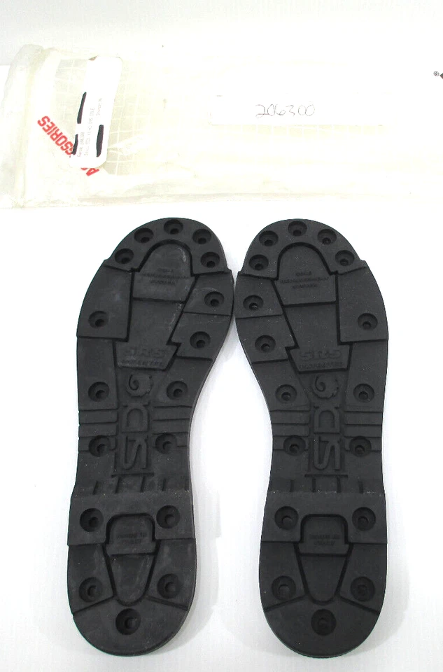 SIDI SRS Motorcycle Boot Replacement Soles 1 pair Black Size 40-42  US 8-81/2 - Image 3 of 4