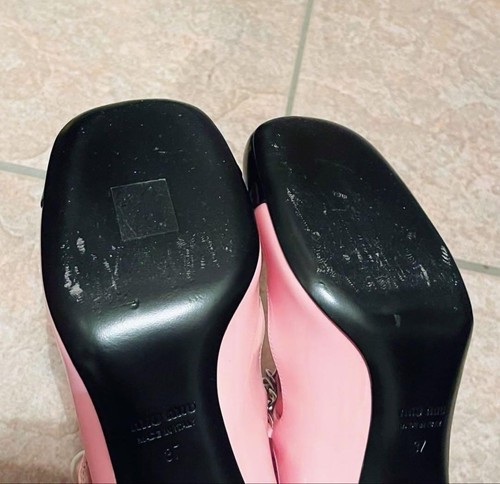Miu Miu Pumps Patent Leather Pearl Mary Jane - Picture 5 of 8
