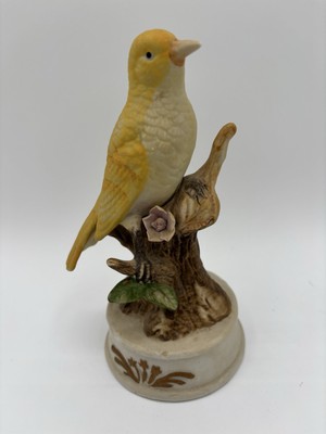 Vintage Porcelain Canary Music Box Plays The Sound Of Music