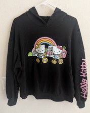 Sanrio Hello Kitty Mimi Black Hoodie Hooded Graphic Sweatshirt Size 1X