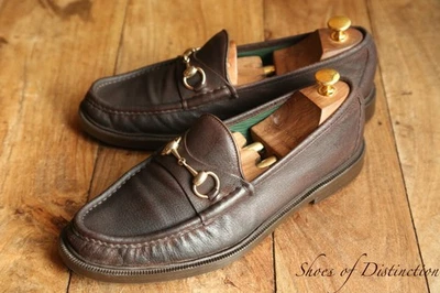 Mocassins Gucci en cuir marron HorseBit pour hommes UK 9 US 10 EU 43 - Photo 1/4