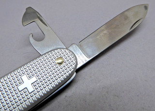 Victorinox 93mm Swiss army knife Pioneer Silver Alox old cross Model 0.8201.26