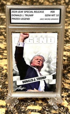 Donald J.Trumpf Assassination 2024 Blatt Prized Legende Graded Gem Mt-10 #08