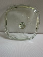 Pyrex Corning Square Green Lid With Sunburst ...