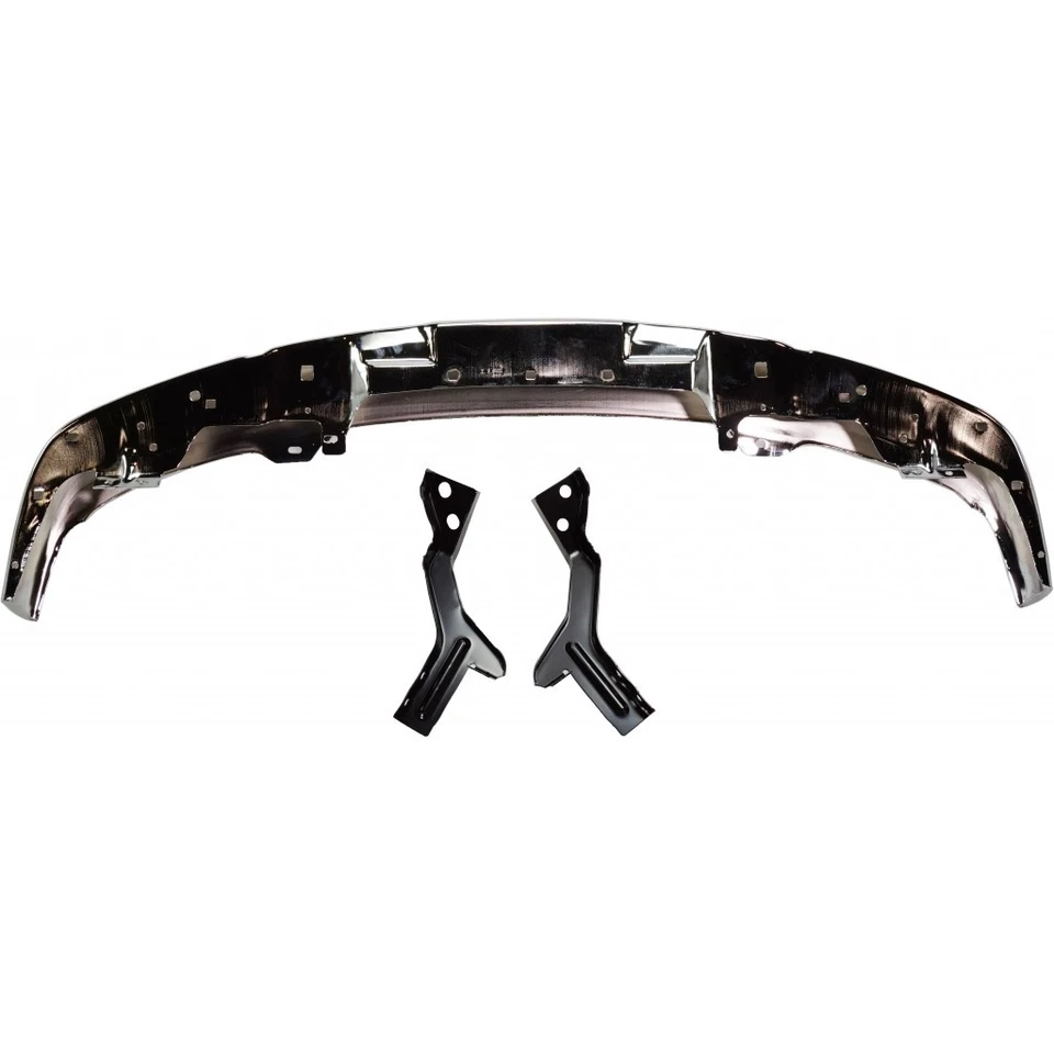 For Isuzu i280/i-350 Bumper 2006 | Front | Impact Bar | Chrome | w/ Bracket - Image 3 of 4