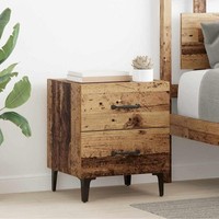 Bettschrank 2 Pcs Altholz 40 X 35 X 47,5 Cm Holzwerkstoff