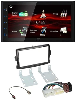 JVC USB Bluetooth MP3 DAB 2DIN Autoradio für Dacia Sandero Renault Traffic Opel - Bild 1 von 4