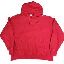 Champion Reverse Weave Red Hoodie Sweatshirt Big Tall 3XL