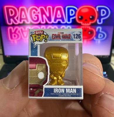 Funko Bitty Pop Gold IRON MAN #125 Chase 1/32 Marvel Infinity Saga