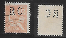 1902 timbre perforé  type mouchon   N° 125
