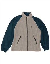 AUSTRALIAN L'ALPINA Mens Tracksuit Top Jacket IT 46 Small Grey Colourblock AZ07