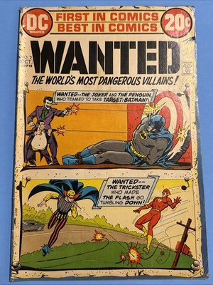 Wanted: The World's Most Dangerous Villains # 1 DC Comics (1972) Mid Grade