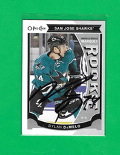 DYLAN DeMELO 2015-16 O-PEE-CHEE SAN JOSE SHARKS ROOKIE AUTOGRAPH CARD. rookie card picture