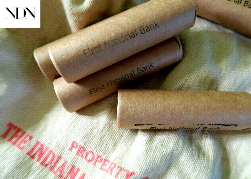 SEALED Buffalo Nickel Roll - Stamped First National Bank