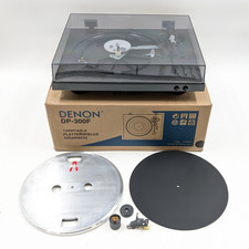 Denon Fully Automatic Analog Turntable W/ Enclosure DP-300F - Black