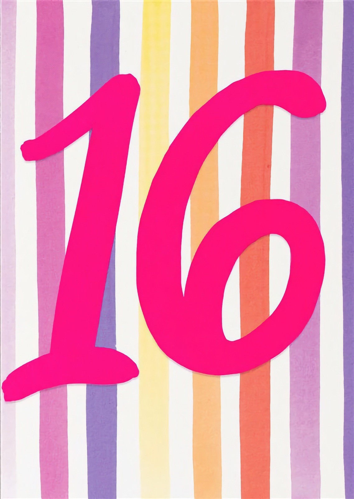 Happy 16th Birthday Card Boys Girls Son Daughter Brother Sister  Niece Friend