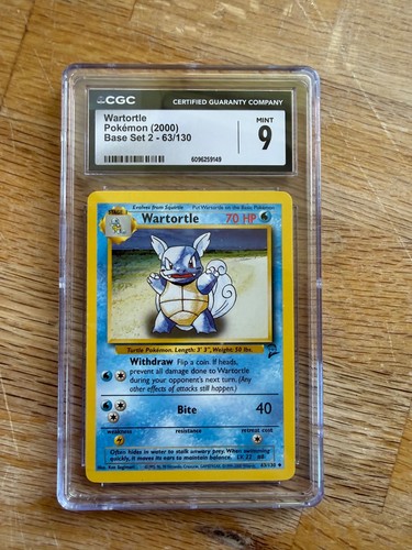 Wartortle graded CGC 9 for sale on eBay