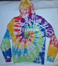 Peloton x Spiritual Gangster Tie Dye Unisex Hoodie Medium S Sweatshirt As Is