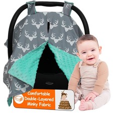 Dear Baby Gear - 40x30 Car Seat Canopy, Infant Carrier Cover for Boys Girls, C