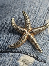 Starfish,Sea Star,Asteroidea,Echinoderm,Pin,Brooch,Jewelry,Vintage,Authentics