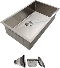 30 Inch Undermount Kitchen Sink - 18 Gauge Stainless Steel Single Bowl Kitchen
