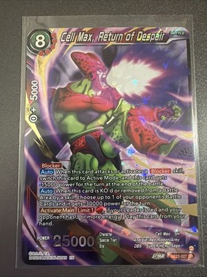 DRAGON BALL SUPER-CRITICAL BLOW- CELL MAX, RETURN OF DESPAIR-BT22-027-SR