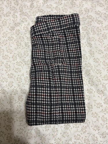Girls Janie And Jack Plaid Pull On Navy Blue Purple White Pants Size 6 - Picture 5 of 5